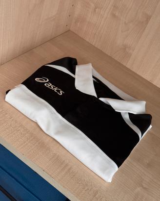 Maglia tennis ASICS bianca e nera taglia M