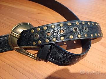cintura uomo Western pelle