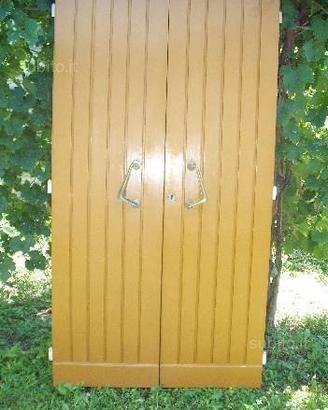 Porta d'ingresso in legno, due ante, 110x207