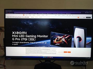 Monitor Xiaomi G Pro 27Qi 2026 Mini LED 2K 180Hz