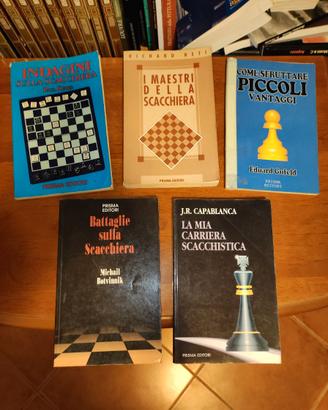 5 Libri di Scacchi - Capablanca, Botvinnik, Réti..
