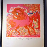 PRIMAVERA DI SASSU, FIRMATA, NUMERATA, TIMBRATA.