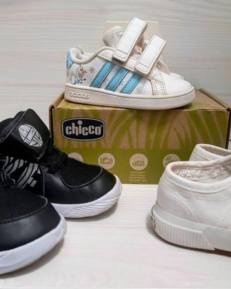 Scarpe Nike e Superga 22, Adidas 21 bambino