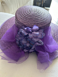 Cappello elegante in paglia colo eiola "Sisley" S