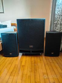 Impianto audio completo 2.1 con mixer, effetti...