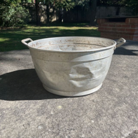 Tinozza in metallo vintage