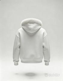 felpa modello “Teddy” colore white