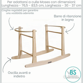 Supporto a dondolo per culla - navicella