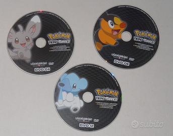 LOTTO 3 DVD POKEMON N 04  06 12 NERO E BIANCO