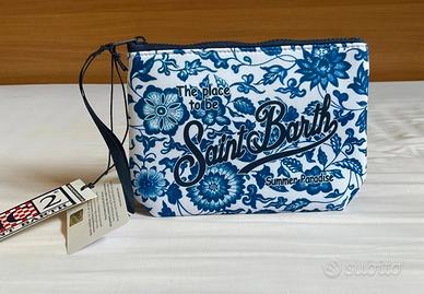 pochette MC2 saint barth floreale blu 