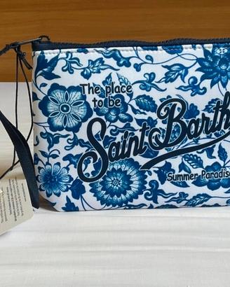 pochette MC2 saint barth floreale blu 