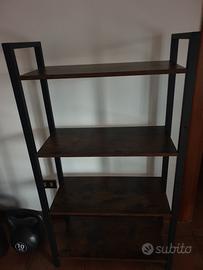 libreria 4 scaffali stile industriale