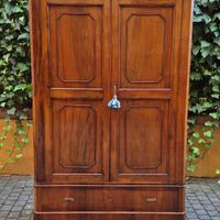 Armadio credenza emiliano piccolo lastronato noce