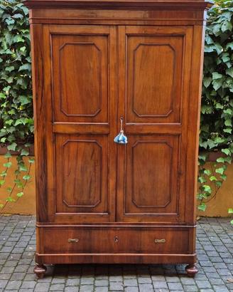 Armadio credenza emiliano piccolo lastronato noce