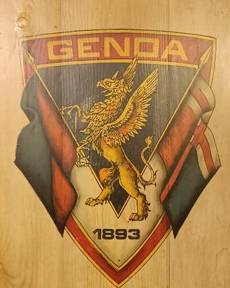 Quadro Genoa centenario 1993 legno stampato 