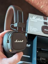 Marshall Major IV Cuffie Wireless On-Ear Marroni