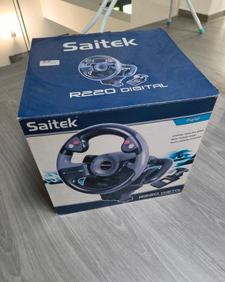 simulatore Volante e Pedali Saitek