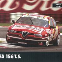 Cartoline Alfa Romeo 156 155 DTM Autodelta