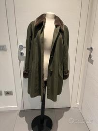 Impermeable foderato di pelliccia