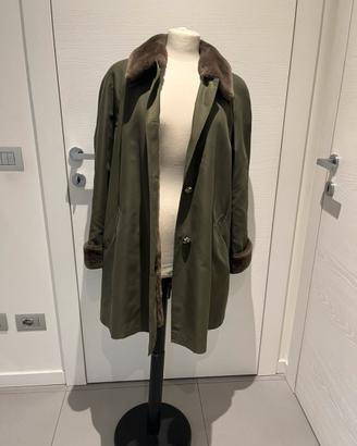 Impermeable foderato di pelliccia