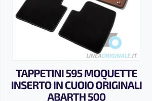 Fiat 595 Abarth tappetini originali