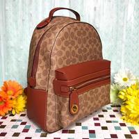 Zaino Coach New Backpack Brown Signature