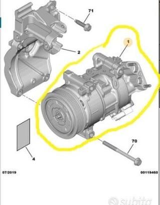 COMPRESSORE ARIA CONDIZIONATA OPEL PEUGEOT CITROEN