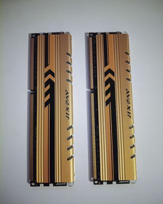 8 GB RAM RARISSIME AVEXIR - LED GIALLO - 1600Mhz