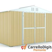 Box giardino lamiera zincata 327x155 beige