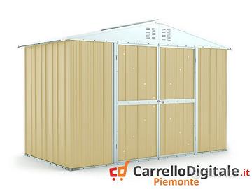 Box giardino lamiera zincata 327x155 beige
