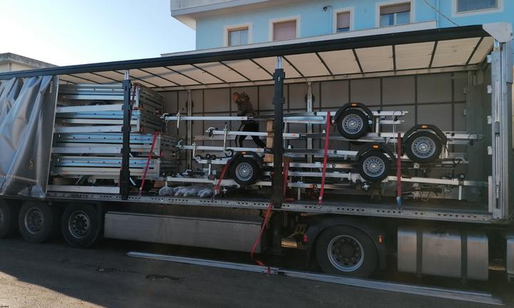 Rimorchi Porta Barca Gommone ELLEBI 20 PIEDI