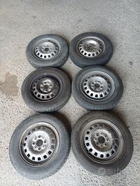 6 Cerchioni con gomme Fiat Panda 