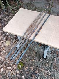 Bacchette di ferro battuto 1m
