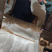 specchio color ciliegio tenuto bene