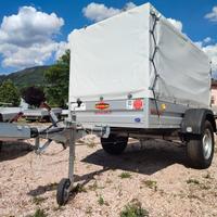 Carrello rimorchio auto Frenato in allu