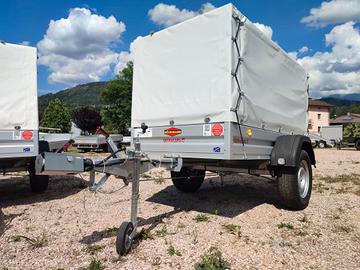 Carrello rimorchio auto Frenato in allu