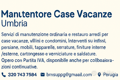 Manutenzione Case Vacanze