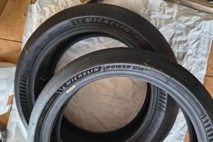 Treno gomme moto pista Michelin Power sclick 2