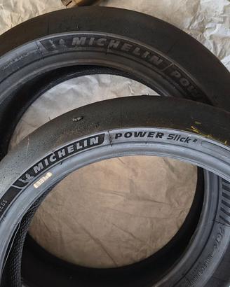 Treno gomme moto pista Michelin Power sclick 2