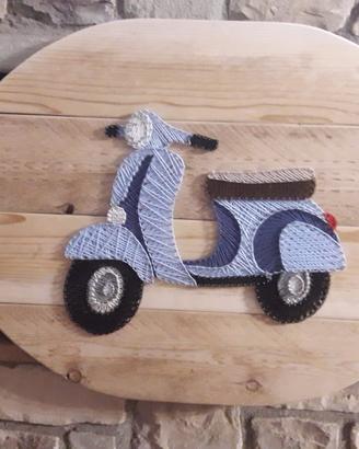 Quadro String Art vespa