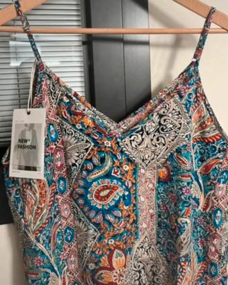 Abito wrap stile bohémien tg. L New Fashion