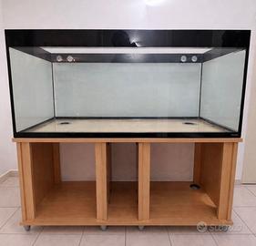 acquario da 470 litri con mobile(misure 140x55x60)