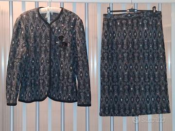 Tailleur elegante Signora Giacca e Gonna Mistolana