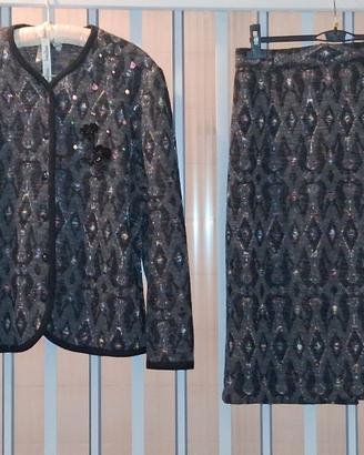 Tailleur elegante Signora Giacca e Gonna Mistolana