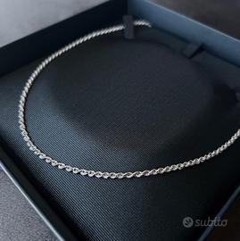 Collana oro bianco 18 carati
