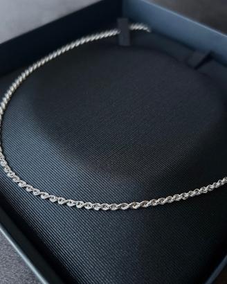 Collana oro bianco 18 carati