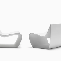 Poltrona giardino MDF ITALIA model SIGN bianco luc