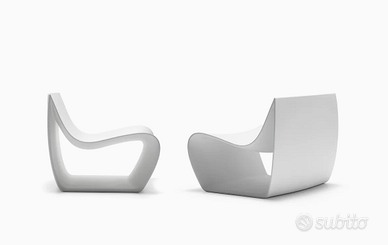 Poltrona giardino MDF ITALIA model SIGN bianco luc