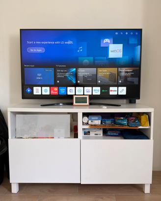 LG NanoCell 50” 4K Smart TV + Mobile TV Bianco