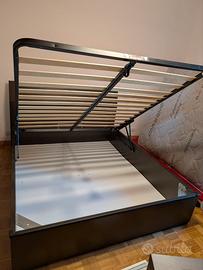 Letto contenitore matrimoniale L.1.74 P.210 H.93